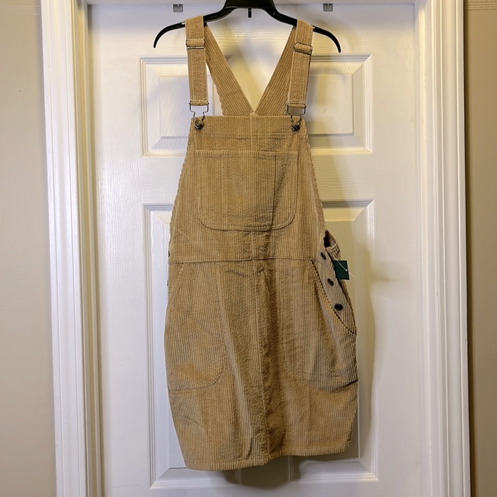 Corduroy overall jumper NWT